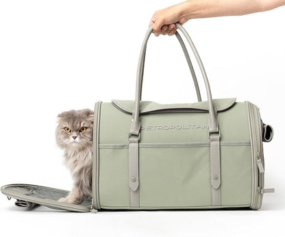 Soft-Sided Pet Carrier for Cats and Small Dogs – Stylish, Airline-Approved - Image 4