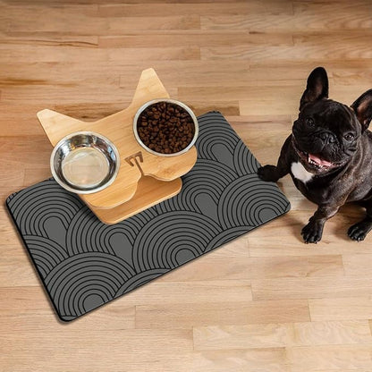 Dog Food Mats for Floors Absorbent, Pet Cat Food Mat - Image 6
