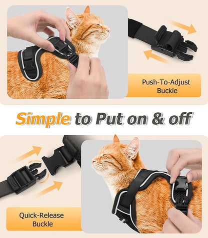 Halypet Cat Harness and Leash Set Escape Proof Adjustable Cat Leash Comfortable - Image 8