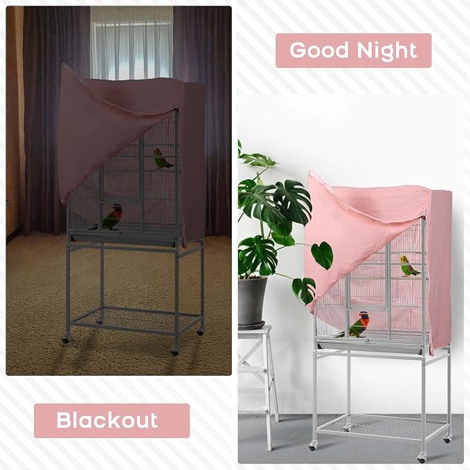QBLEEV Birdcage Covers, Breathable Parrot Cage Cover Shade, Universal Blackout - Image 7