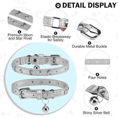 Leather Cat Collars for Boy Girl Cats - Image 5