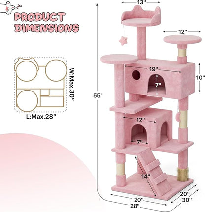 MoNiBloom 54 Inch Cat Tree Tower - Image 2