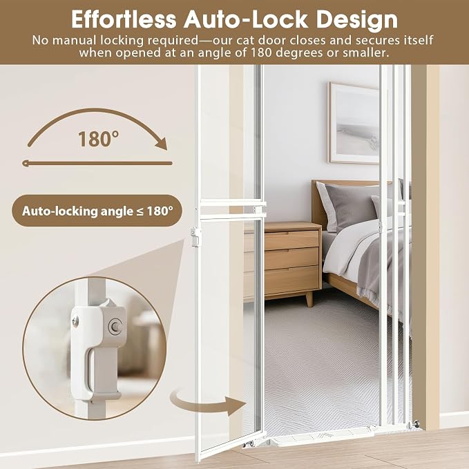78.7" Extra Tall Cat Gate, Adjustable 27.5"-37.4" Wide Pet Proof Safety Gate - Image 6