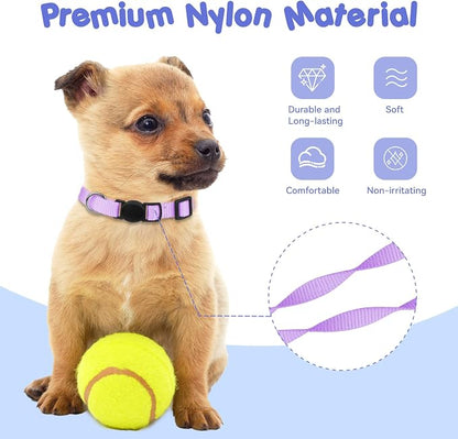 Puppy Collars for Litter, Puppy Collars for Small Puppies Soft Nylon Safety - Image 4