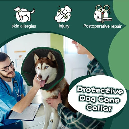 Dog Cone Collar After Surgery, Adjustable Soft Recovery Cone - Image 6