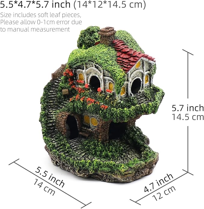 Aquarium Decor Hideaway Cave, Betta Fish Tank House Accessories - Image 3
