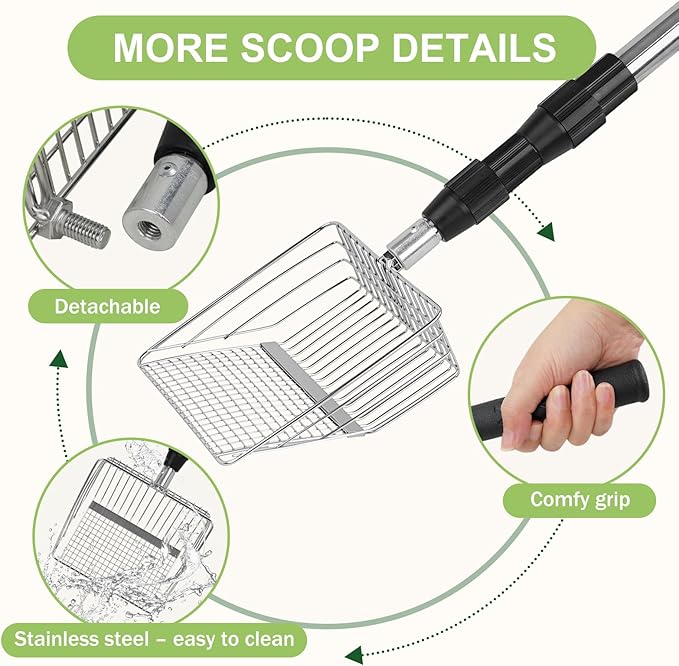 XBX Long Handle Cat Litter Scoop - Image 6