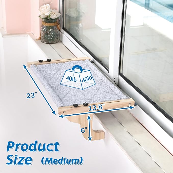 Zakkart Easy Seat Cat Perch for Window Sill - Image 5
