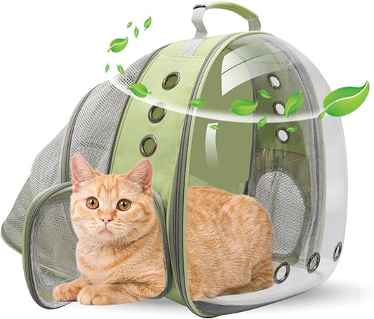 Cat Backpack Carrier Back Expandable Bubble Pet Carrier Backpack by TOYSINTHEBOX