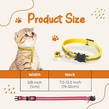 12-Pack Reflective Cat Collar Breakaway - Image 6