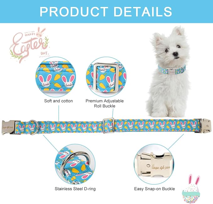 Unique style paws Dog Collar Metal Buckle Collar - Image 2