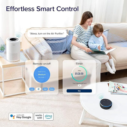 LEVOIT Air Purifier for Home Bedroom Dorm Room, Smart & Voice Control, AHAM - Image 7