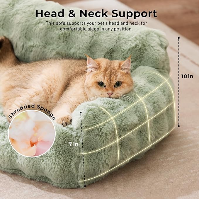 Cat Couch Bed for Indoor Cats-Orthopedic Cat Sofa - Image 3