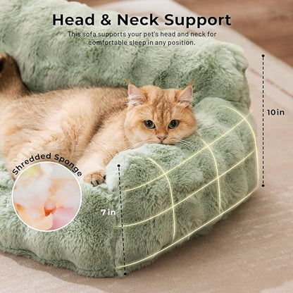 Cat Couch Bed for Indoor Cats-Orthopedic Cat Sofa - Image 3