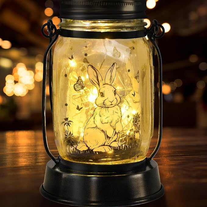 kyoryuger Bunny Gifts for Women/Men Bunny Lovers Solar Lantern Mom Birthday by kyoryuger