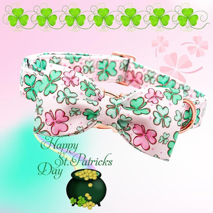 Lionheart glory Dog Bow Collar St. Patrick's Day Dog Collar - Image 3