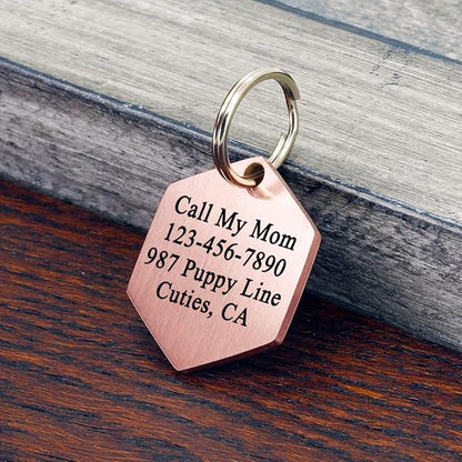 Ultra Joys Stainless Steel Pet ID Dog Name Tag - Image 2