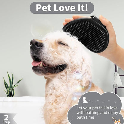 Comotech 6PCS Dog Bath Brush & Dog Toothbrush | Adjustable Handle Shampoo Brush - Image 3