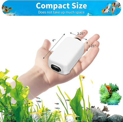AQUANEAT Aquarium Air Pump for 20-210 Gallon Tank, Fish Air Bubbler, Hydroponic - Image 2