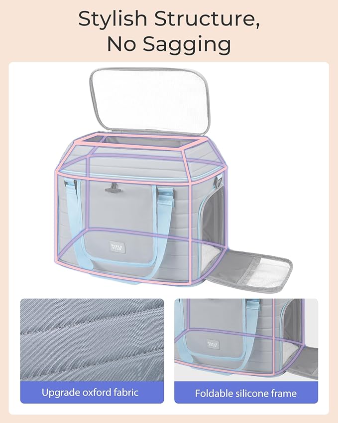 Top-Expandable Pet Carrier: NOBLE DUCK Airline Approved Pet Travel Bag - Image 4