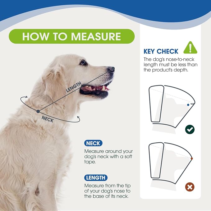 Dog Cone Collar After Surgery for Large Dogs, Adjustable Soft Cone for Dogs to - Image 3