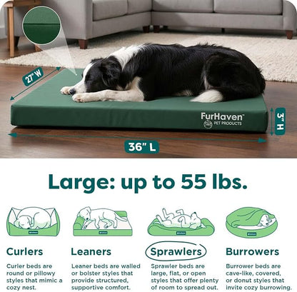 Furhaven Water-Resistant Orthopedic Dog Bed - Image 3