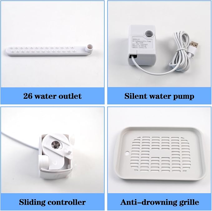 Automatic Bird Shower with Pump, Electric Bird Bath - Image 5