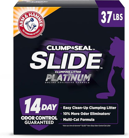 ARM & HAMMER Clump & Seal SLIDE Platinum Multi-Cat Clumping Cat Litter by ARMHAMMER