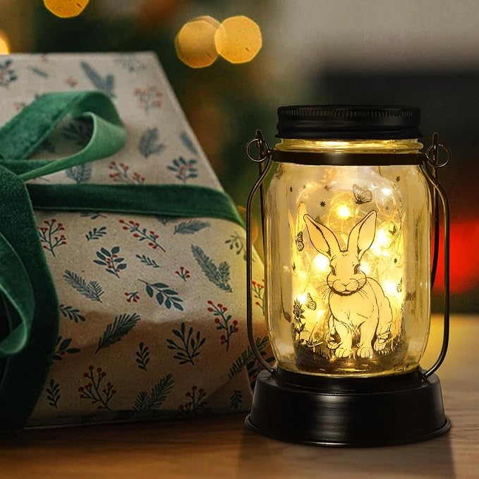 kyoryuger Bunny Gifts for Women/Men Bunny Lovers Solar Lantern Mom Birthday - Image 2