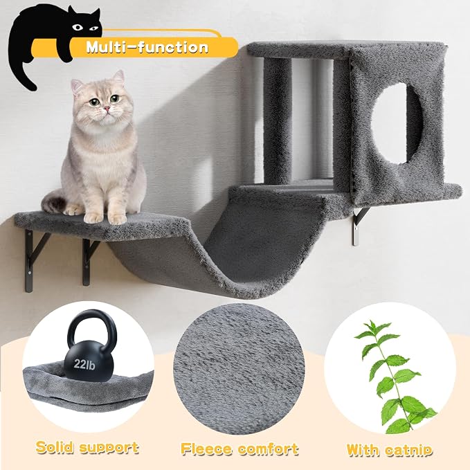 NUNU LAB Cat Wall Shelves, Indoor Cat Furniture - Image 6