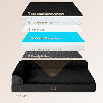 EHEYCIGA Large Dog Bed Memory Foam - Image 5