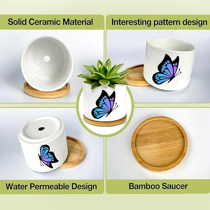Window Garden Butterfly Planter Pots, Butterfly Gifts - Image 3