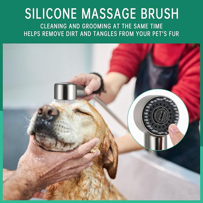 3 Mode Dog Shower Attachment, High Pressure Handheld Sprayer - Image 3