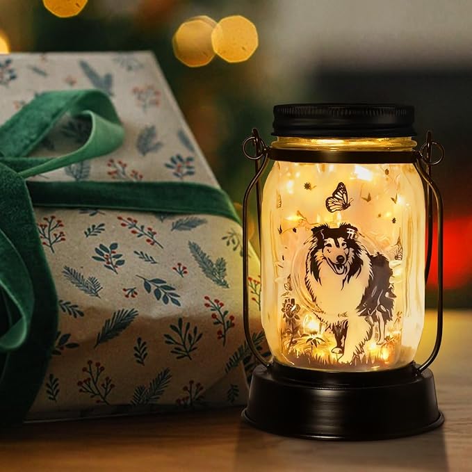 kyoryuger Sheltie Gifts for Women/Men Sheltie Solar Lanterns Dog Mom Birthday - Image 2