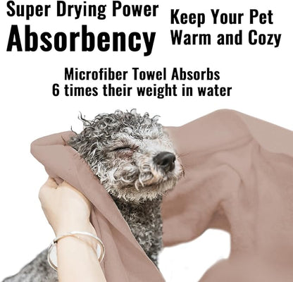 Microfiber Dog Towels for Drying Dogs, Super Absorbent and Soft Pet Grooming - Image 4