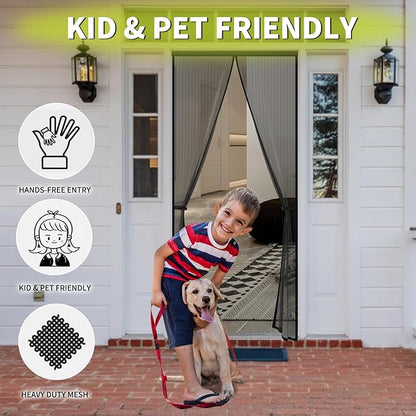 Magnetic Screen Door -Fit for Door Size:32x78 Inch, Screen Door Size - Image 5