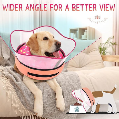 Supet Raised Inflatable Dog Cone Collar to Stop Licking, Soft Dog Cone - Image 4