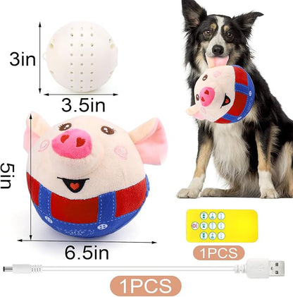 BABORUI Remote Control Interactive Dog Toys Pig, Jumping Squeaky Dog Toys - Image 5