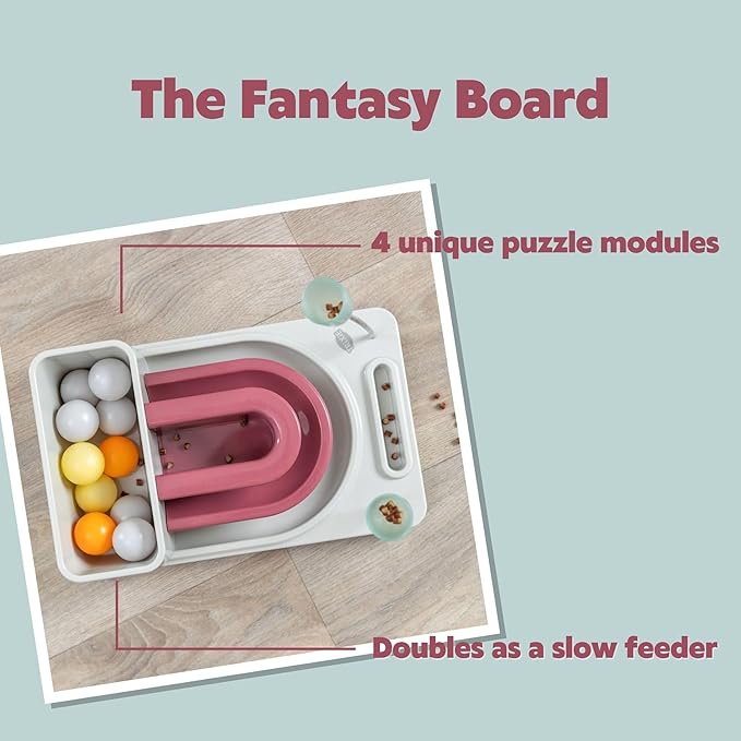 TRIXIE Cat Activity Fantasy Board Strategy Game – 4-Module Puzzle Toy - Image 4