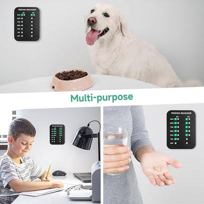 YAUYIK Dog Feeding Reminder, Magnetic Reminder Sticker, AM/PM Daily Indication - Image 3