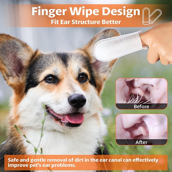 OBSEDE Dog & Cat Ear Wipes, Removes Wax & Odor – Daily Pet Grooming Supplies - Image 3