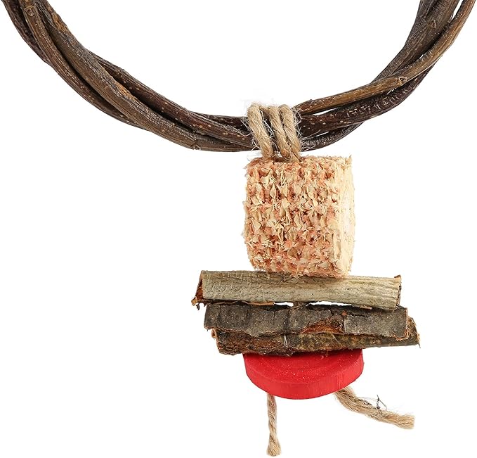 Bird Swing, Corn Cob, Edible Coloring, Beak Sharpening, Anxiety Relief - Image 2