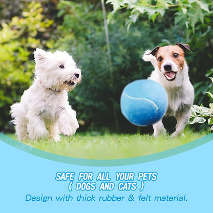 susu & wuwu Giant Tennis Ball for Dogs Yellow Big Tennis Ball for Dog Birthday - Image 2