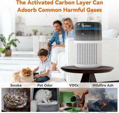 AIRROMI HEPA Air Purifier for Bedroom&Home, Pet Air Purifier for Home Pets - Image 5