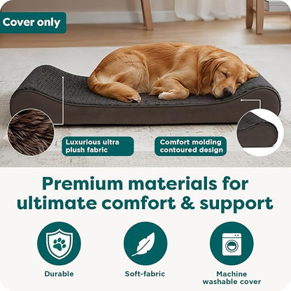 FurHaven Replacement Dog Bed Cover, Contour Luxe Lounger Design, Soft & - Image 5
