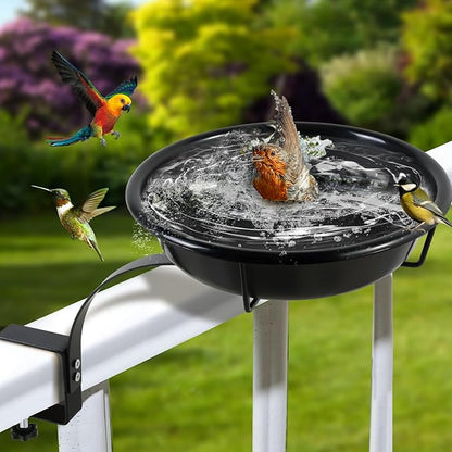 10.6-Inch Bowl Deck Mounted Bird Bath - Image 8