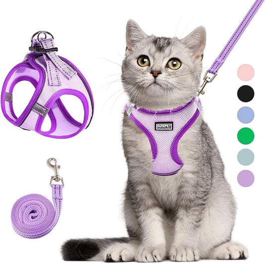 Cat Harness and Leash Set, Soft and Breathable Vest by Unknown