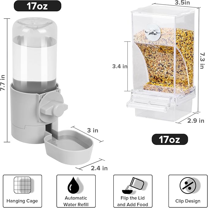 No Mess Bird Feeder Water Dispenser Set, Bird Feeder - Image 3