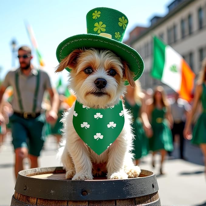 Weewooday 50 Pcs St Patricks Day Bandanas Bulk - Image 4