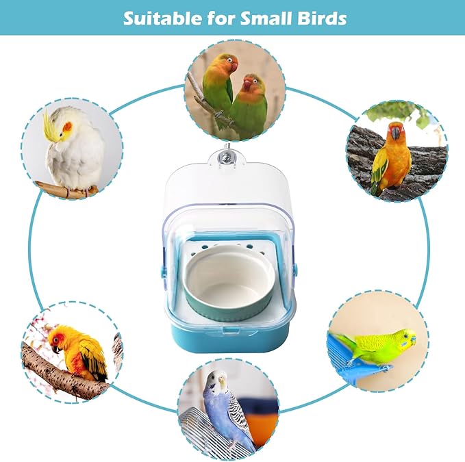 2 in 1 No Mess Bird Feeder, Bird Cage Feeder - Image 6